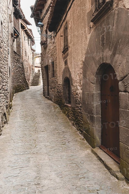 Rupit, one of the best known medieval towns in Catalonia in Spain