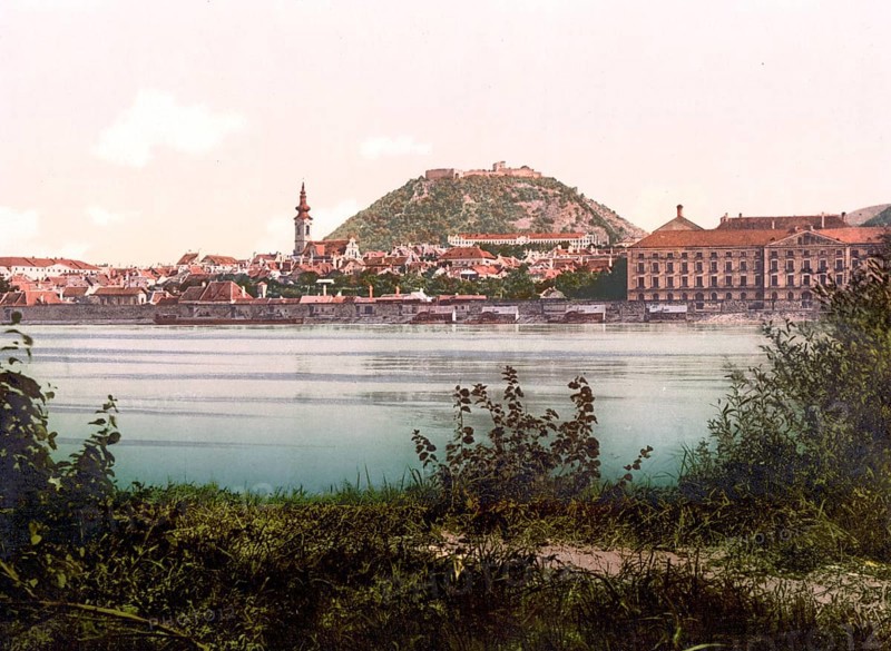 Hainburg an der Donau, Lower Austria, Austria, c. 1890, Historic, digitally restored reproduction from a 19th century original Hainburg an der Donau, Lower Austria, Austria, c. 1890, Historic, digitally restored reproduction from a 19th century original, Europe