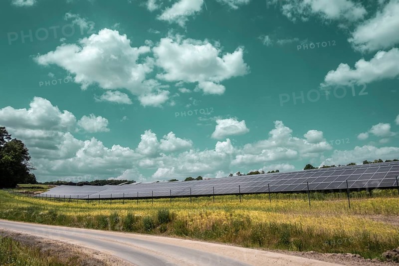 Municipal solar plant near Ibind in the Hassberge district