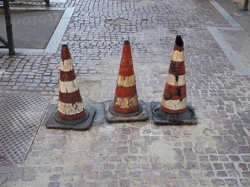 Traffic cone sign