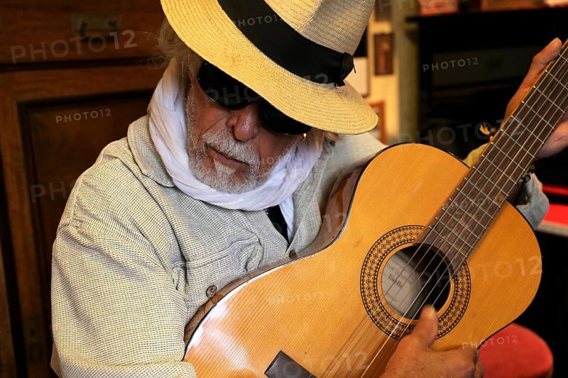 Guitar player, musician plays the guitar