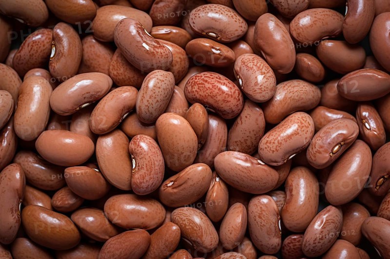 Top view of pinto beans. KI generiert, generiert AI generated