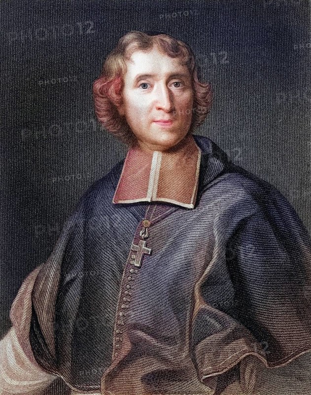 Francois de Salignac de la Mothe Fenelon 1651-1715, French archbishop, theologian and man of letters. From the book Gallery of Portraits, 1833, Historical, digitally restored reproduction from a 19th century original, Record date not stated