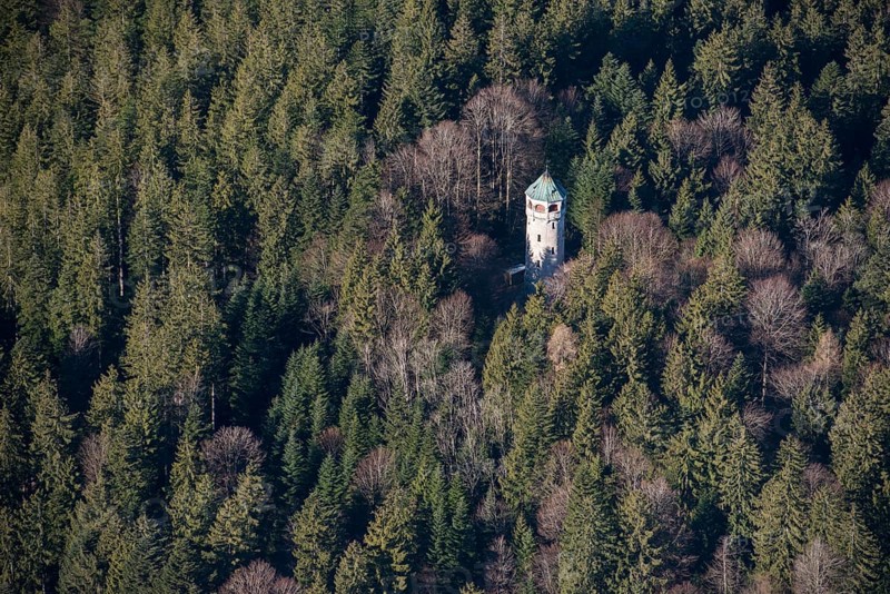 Observation tower on the Taubenberg, near Warngau, Montgolfiade Tegernseer Tal, Balloon Week Tegernsee, near Weyarn, Bayerisches Oberland, Upper Bavaria, Bavaria, Germany, Europe