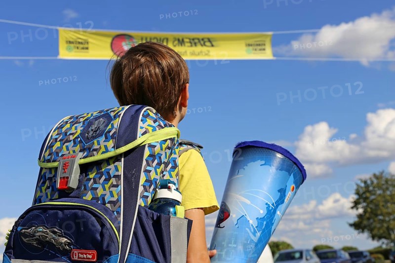 Child on the way to his first day of school (Mutterstadt, Germany, 14/08/2019), Europe