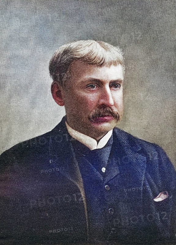 Francis Bret Harte, 1836-1902, American short story writer. From the book The Masterpiece Library of Short Stories, America, Volume 15, Historical, digitally restored reproduction from a 19th century original, Record date not stated