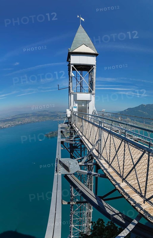 Hammetschwand lift on the Buergenstock, Lake Lucerne, Canton Niewalden, Switzerland, Lake Lucerne, Niewalden, Switzerland, Europe