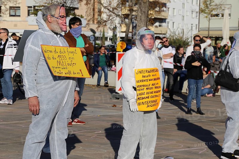 Speyer: Corona protests against the federal government's measures. The protests were organised by the Querdenken 6232 Speyer initiative