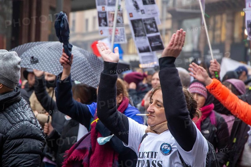 Strasbourg, France: Large demonstration for freedom against the corona measures and the vaccination pressure in France, Germany and other parts of Europe. The demonstration was organised by the peace initiative Europeansunited