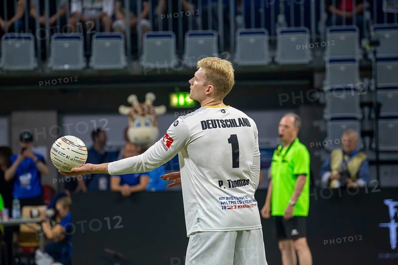 Fistball World Championship from 22 July to 29 July 2023 in Mannheim: Germany is the Fistball World Champion. In the final, the German team beat Austria in 4:0 sets. Here in the picture: Patrick Thomas