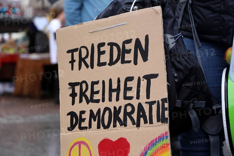 Strasbourg, France: Large demonstration for freedom against the corona measures and the vaccination pressure in France, Germany and other parts of Europe. The demonstration was organised by the peace initiative Europeansunited