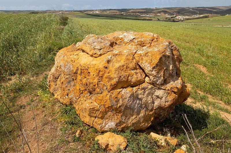 Neolithic prehistoric megalith near Hortas do Tabual, Algarve, Portugal, southern Europe, Europe