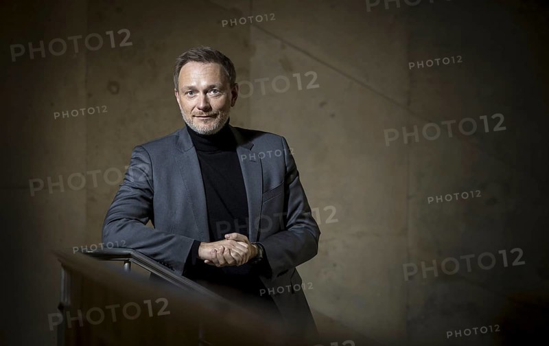 Christian Lindner (FDP), Federal Minister of Finance, photographed in the stairwell of the Federal Ministry of Finance