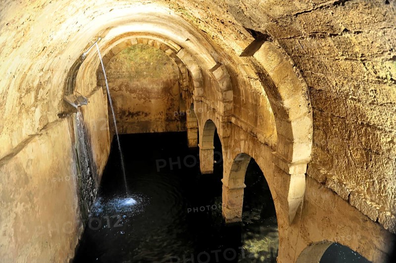 Fountain, water cistern, 16th century, Monastery of Sao Vicente de Fora, built until 1624, Old Town, Lisbon, Lisboa, Portugal, Europe