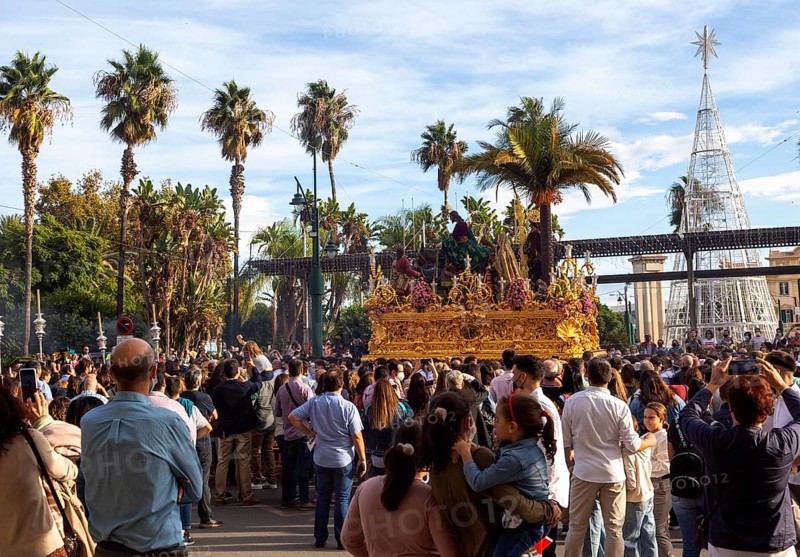 â€˜La Magna: camino de la gloria' religious procession through city streets to commemorate the centenary of brotherhood groups. Malaga, Spain. 30th Oct, 2021