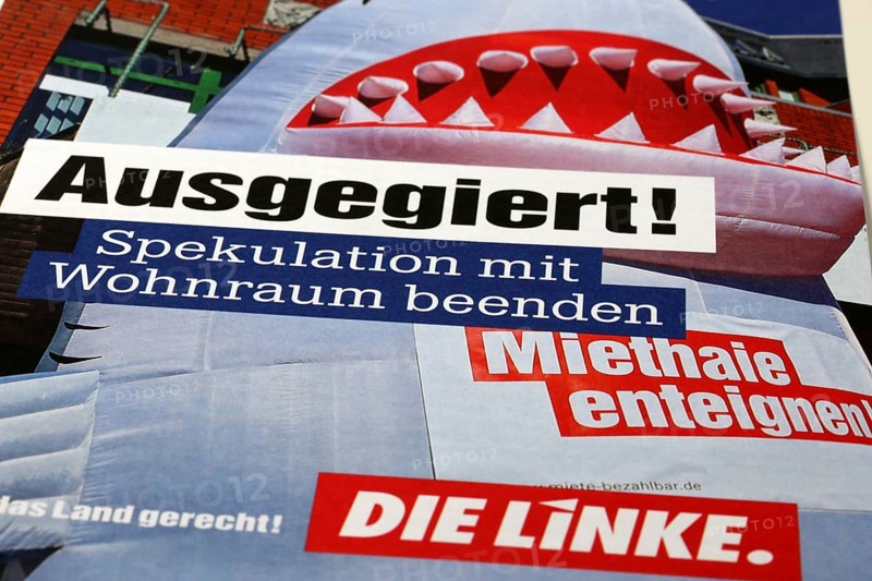 Symbolic image Die Linke: Flyer on the topic of housing