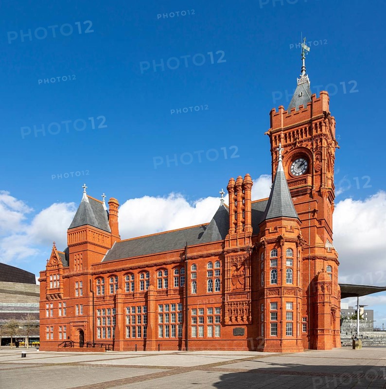 Pierhead building 1897 architect William Frame, Cardiff Railway Company, Cardiff Bay, Wales, UK, French-Gothic Renaissance style