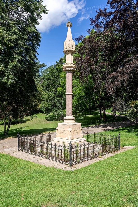 Monument memorial to nine protestant martyrs 1515-1558, Christchurch Park, Ipswich, Suffolk, England, UK