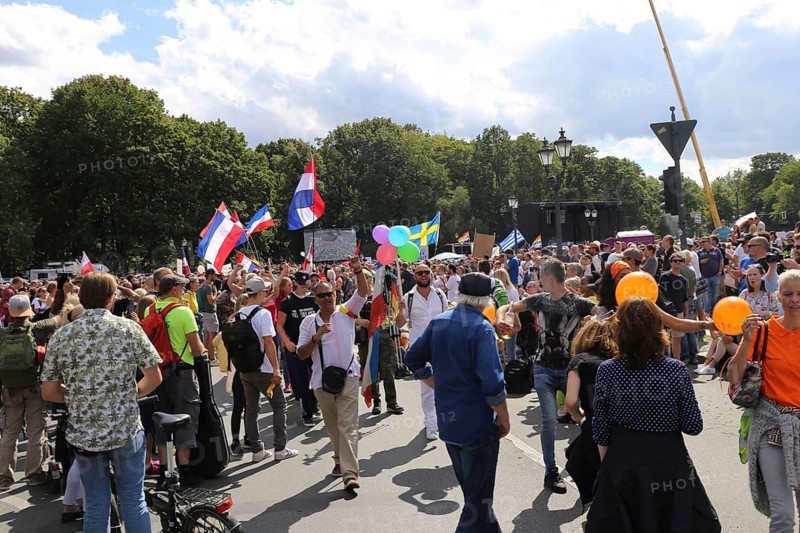 Major demonstration Berlin invites Europe - Festival for peace and freedom Berlin 29 August 2020