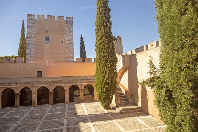 Hotel tourist accommodation in former castle Pousada Castelo de Altivo, Alvito, Baixo Alentejo, Portugal, southern Europe, Europe
