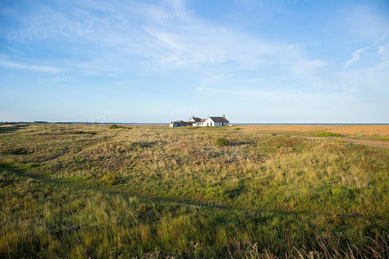 Beach house seaside bungalow called the Beacons at Shingle Street, Suffolk, England, UK