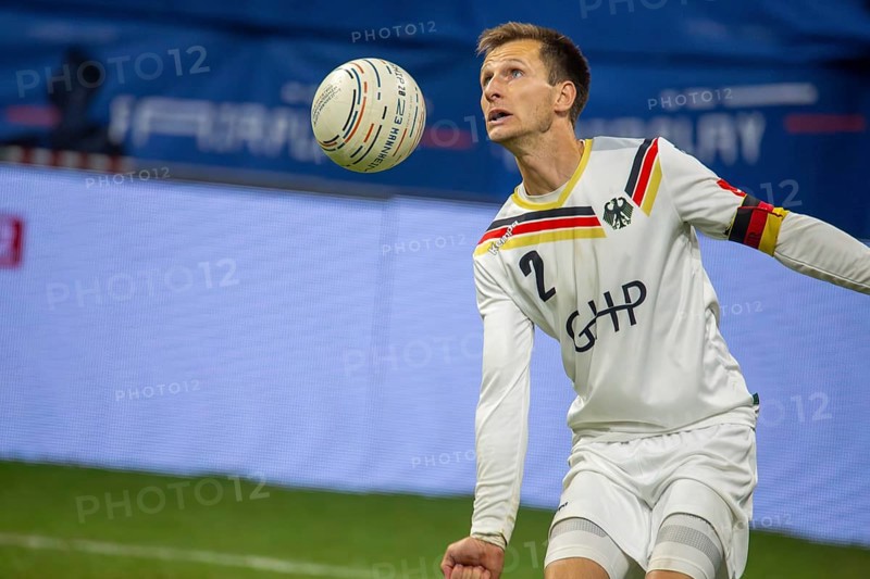 Fistball World Championship from 22 July to 29 July 2023 in Mannheim: Germany is the Fistball World Champion. In the final, the German team beat Austria in 4:0 sets. Here in the picture: Fabian Sagstetter