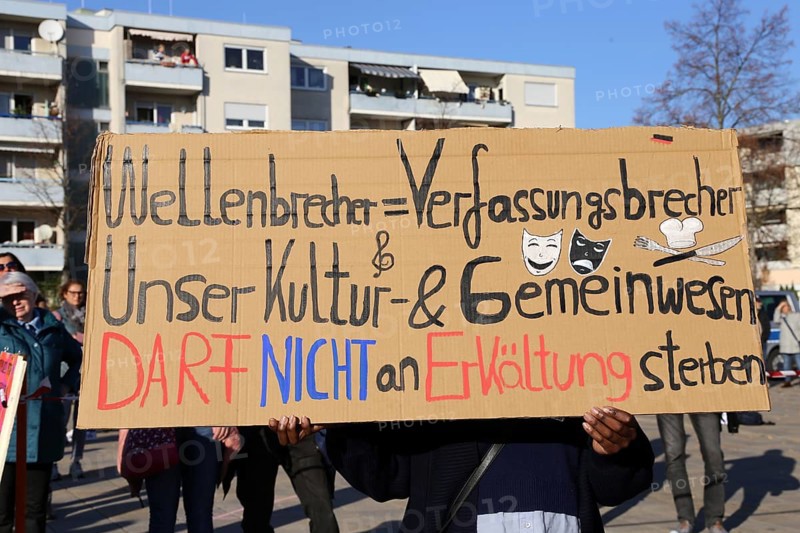 Speyer: Corona protests against the federal government's measures. The protests were organised by the Querdenken 6232 Speyer initiative