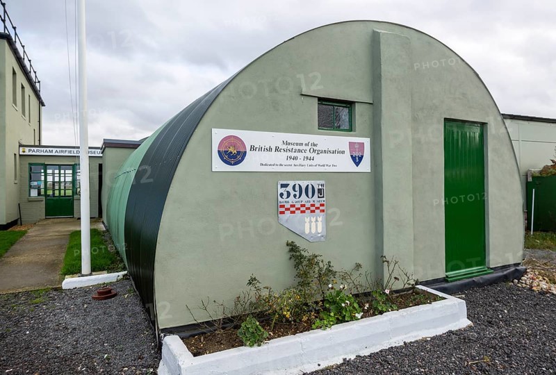 Museum of British Resistance Organisation 1940-1944, 390 Bomb Group, Parham airfield, Suffolk, England, UK