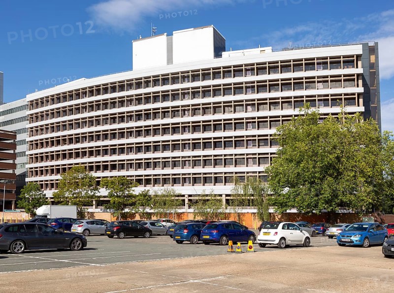 AXA insurance company offices Ipswich, England, UK architects Johns, Slater Haward built 1969 formerly Guardian Royal Exchange