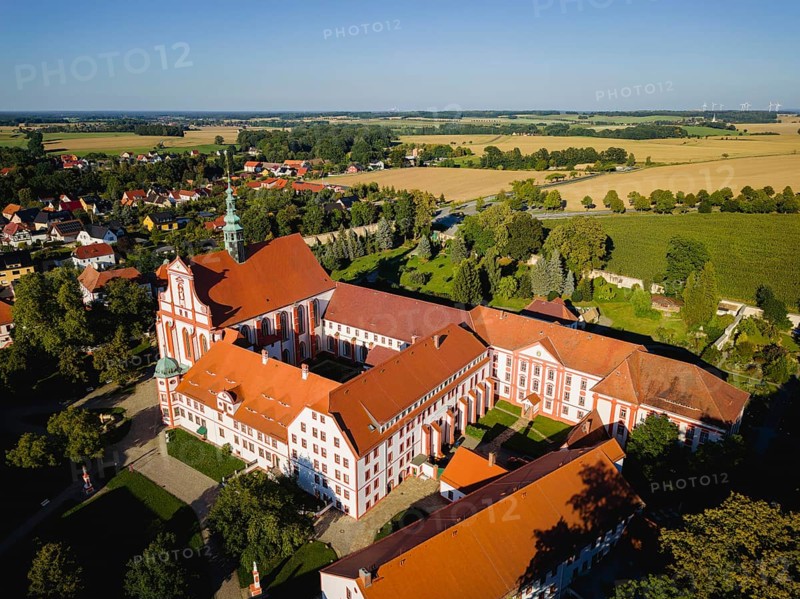 The monastery of St Marienstern is a Cistercian abbey in Panschwitz-Kuckau in the Upper Lusatia region of Saxony. St. Marienstern is an important cultural and religious centre for the Catholic Christians in the area, Panschwitz Kuckau, Saxony, Germany, Europe