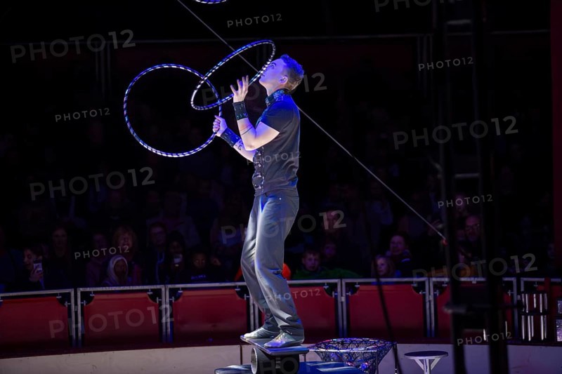 Ludwigshafen 24.12.2023: Performance of the Ludwigshafen Christmas Circus on Christmas Eve