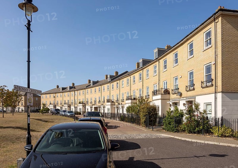 Bonny Crescent, private housing development, Ravenswood, Ipswich, Suffolk, UK