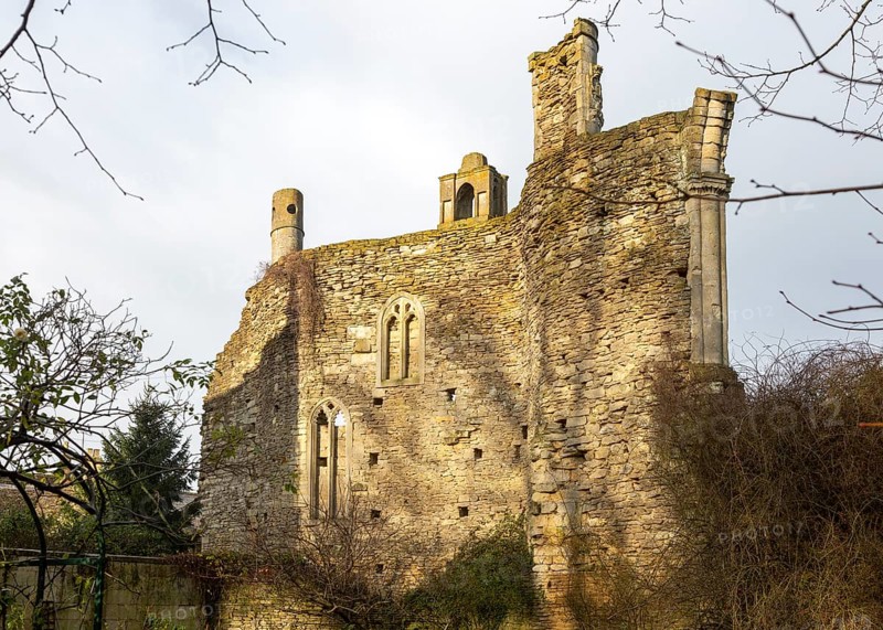 Folly ruin c 1797 by John Nash, Corsham Court, Wiltshire, England, UK