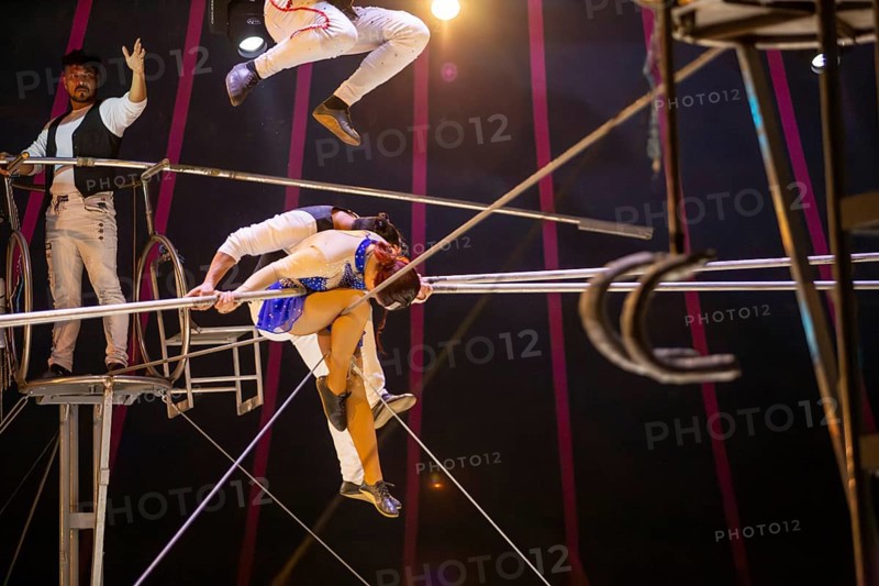Ludwigshafen 24.12.2023: Performance of the Ludwigshafen Christmas Circus on Christmas Eve