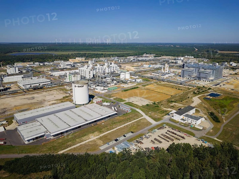 Chemical plant Schwarzheide. BASF Schwarzheide GmbH is a wholly owned subsidiary of BASF SE, Schwarzheide, Brandenburg, Germany, Europe