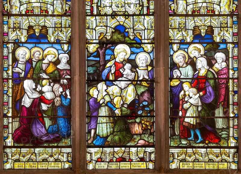 Stained glass east window by Lavers, Barraud, and Westlake c1891, All Saints church, Eyke, Suffolk, England, UK