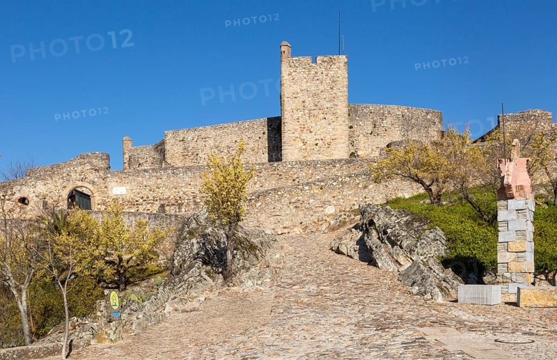 Historic castle medieval village of Marvao, Portalegre district, Alto Alentejo, Portugal, Southern Europe, Europe