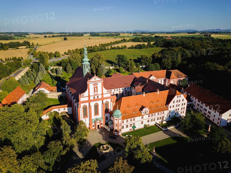 The monastery of St Marienstern is a Cistercian abbey in Panschwitz-Kuckau in the Upper Lusatia region of Saxony. St. Marienstern is an important cultural and religious centre for the Catholic Christians in the area, Panschwitz Kuckau, Saxony, Germany, Europe