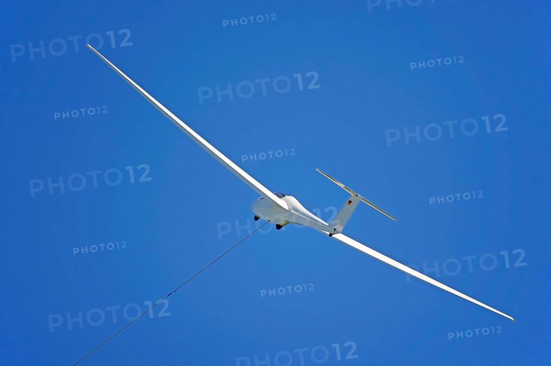 Glider on a tow rope