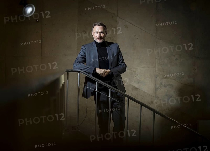 Christian Lindner (FDP), Federal Minister of Finance, photographed in the stairwell of the Federal Ministry of Finance