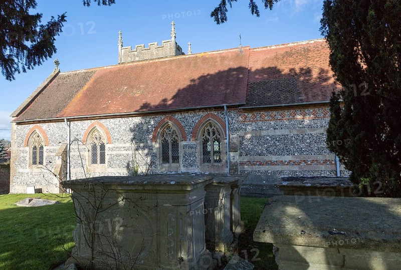 Historic village parish church of Saint Peter, Charlton St Peter, Wiltshire, England, UK Vale of Pewsey