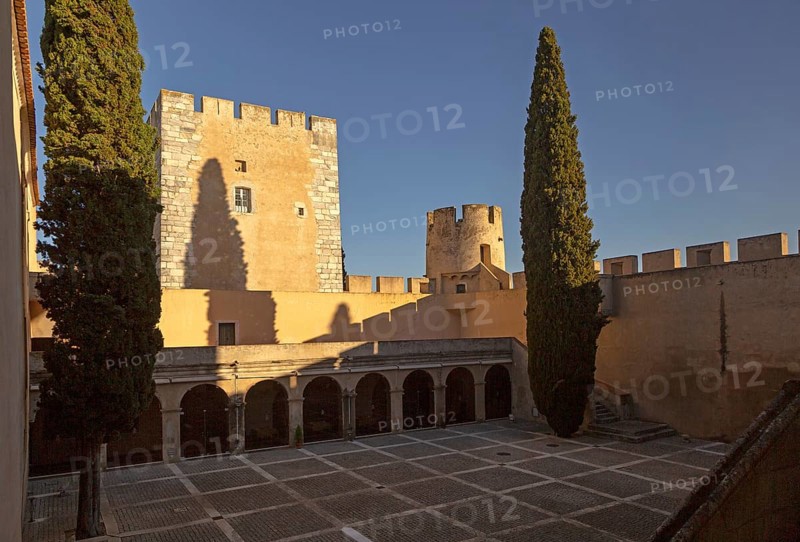 Hotel tourist accommodation in former castle Pousada Castelo de Altivo, Alvito, Baixo Alentejo, Portugal, southern Europe, Europe
