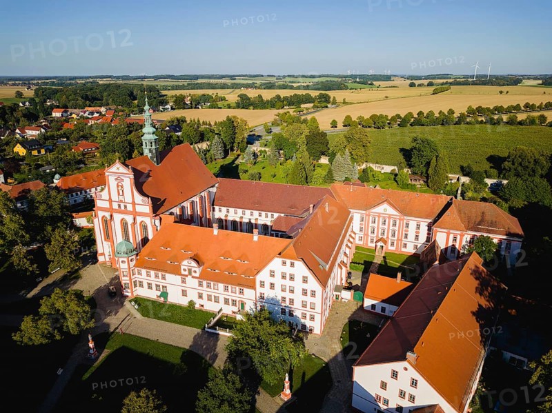 The monastery of St Marienstern is a Cistercian abbey in Panschwitz-Kuckau in the Upper Lusatia region of Saxony. St. Marienstern is an important cultural and religious centre for the Catholic Christians in the area, Panschwitz Kuckau, Saxony, Germany, Europe