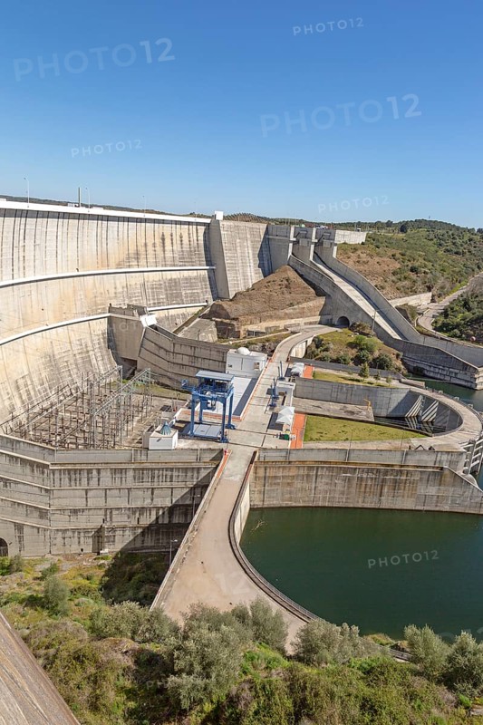 Barragem do Alqueva, Rio Guadiana river Alqueva dam hydroelectric power, Moura, Portugal, Europe