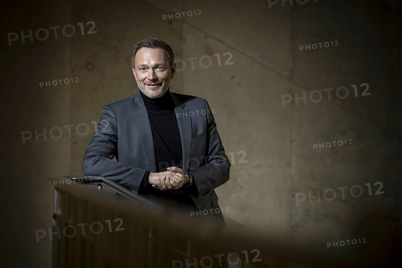 Christian Lindner (FDP), Federal Minister of Finance, photographed in the stairwell of the Federal Ministry of Finance