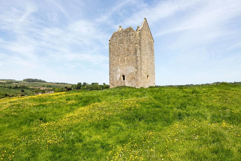 Dovecote ruin famous local landmark town of Bruton, Somerset, England, UK