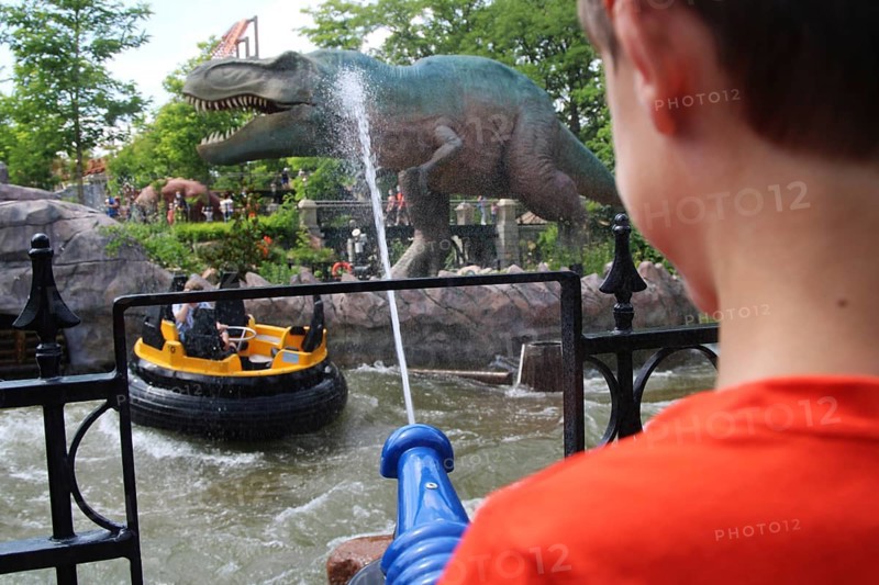 Dino-Splash (formerly: Donnerfluss) at the Holiday-Park in Hassloch, Palatinate