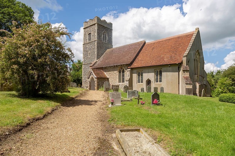 Village parish church of Saint Catherine, Pettaugh, Suffolk, England, UK