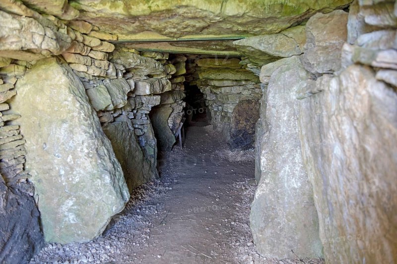 Stoney Littleton long barrow Neolithic chambered tomb, Wellow, Somerset, England, UK