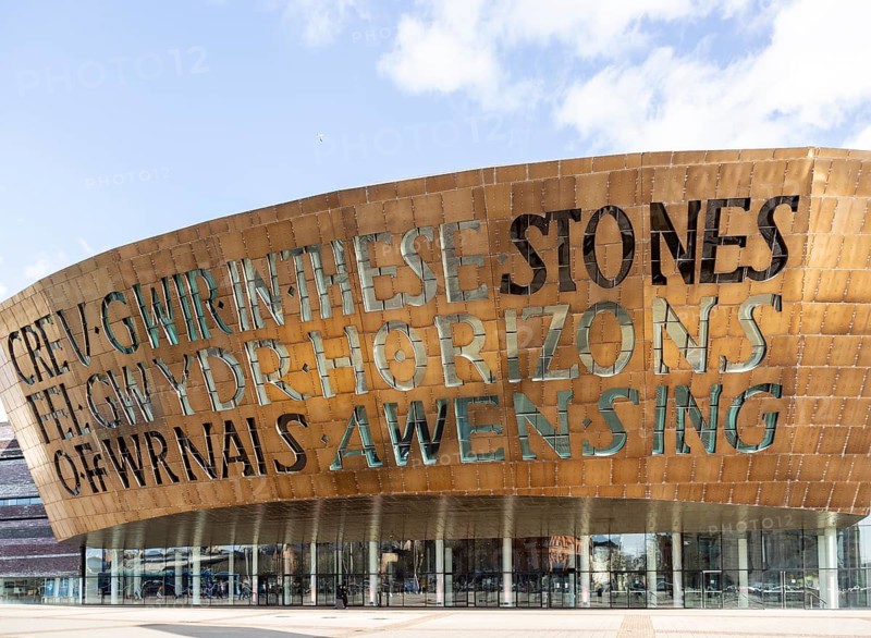 Wales Millennium Centre, Canolfan Mileniwm Cymru, Cardiff Bay, Cardiff, South Wales, UK spend 2004